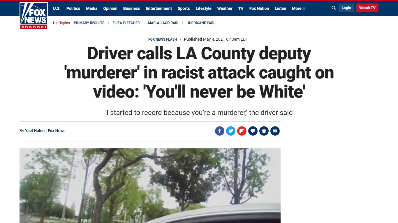Driver calls LA County deputy 'murderer' in racist attack caught on ...